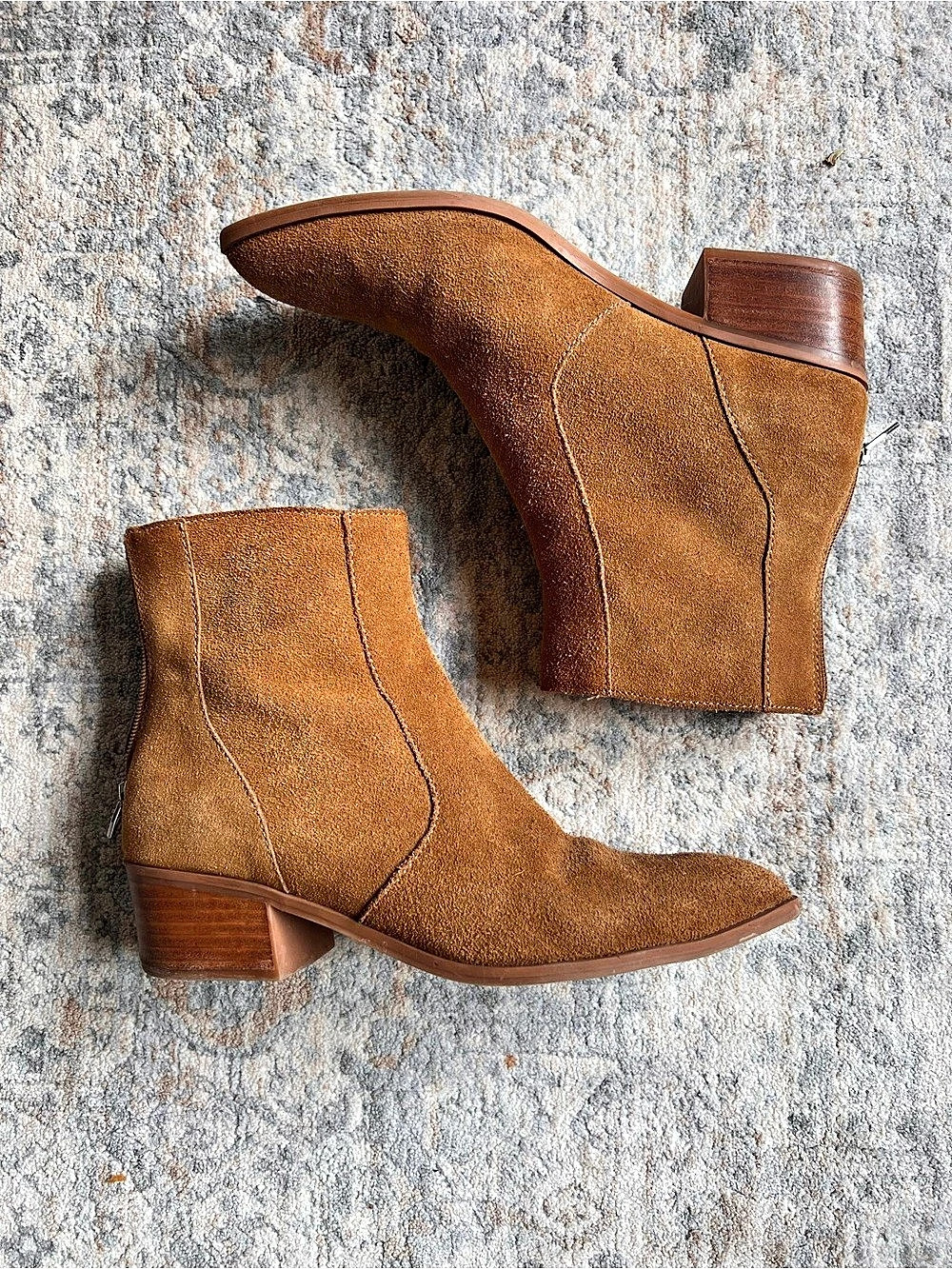 Dolce Vita Pointed Toe Ankle Boots in Brown